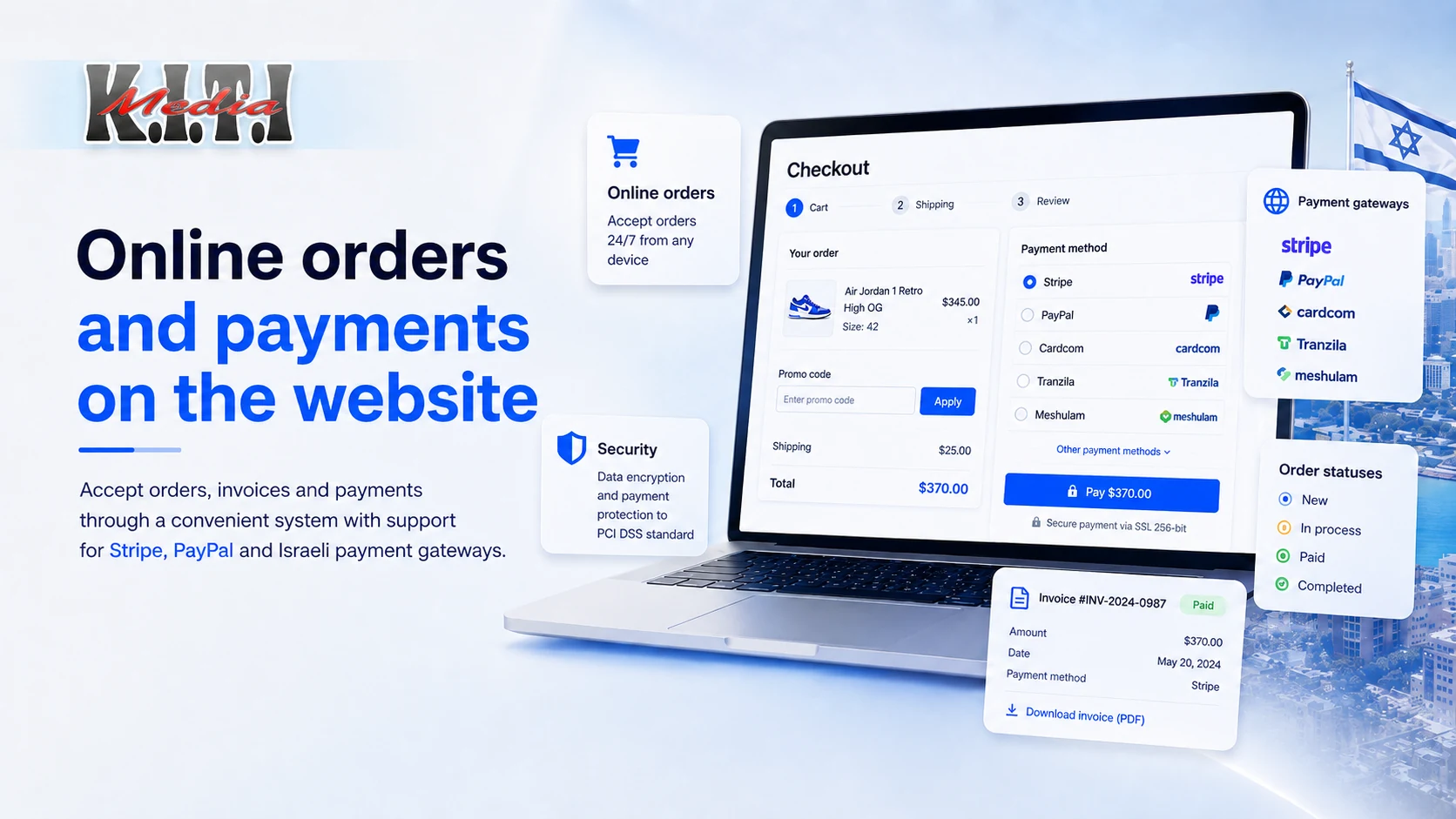 Online orders and website payments